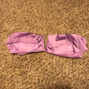 Ruffle bandeau bikini top